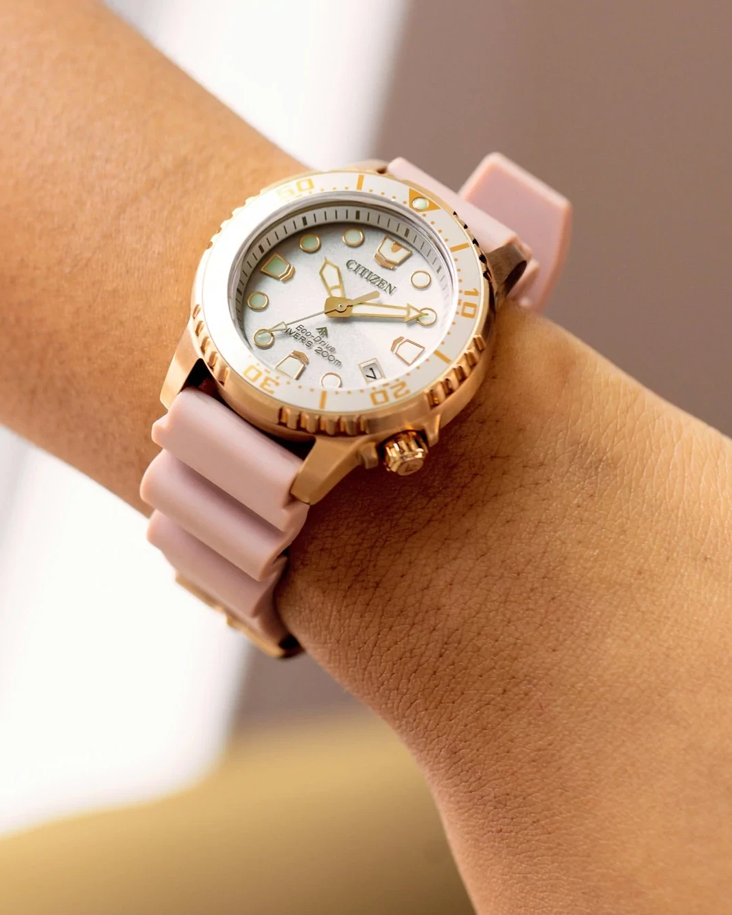 時計 CITIZEN PROMASTER MARINE EO2023-00A Promaster Dive Silver-Tone Dial Polyurethane Strap EO2023-00A